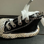 Rhinestone Black Sneaker Keychain Photo 0