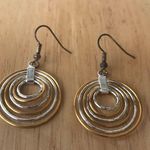 Open Cut Circular Earrings Retro Trendy Never Worn Photo 1