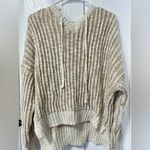 POL  Lala Hoodie Thick Knit Wool Blend Sweater Drop Shoulder oversized natural S Photo 1