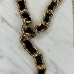 Charming Charlie Chunky Black Woven Gold Tone Metal Body Harness Chain Y2K OS β¨ Photo 6