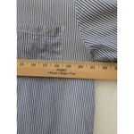 Women's Mini Dress Designed By G.O Blue & White Striped Ruffled Collared Size L Size L Photo 4