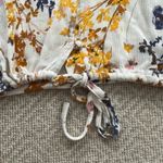 Abound LAST CALL  Floral Tie Front Crop Top Ivory XXL Photo 2