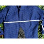 Vintage 100% Wool Blue Black Plaid Blazer Jacket with Shoulder Pads Size XXL Photo 4