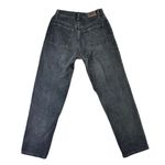 L.L.Bean Women's Black High Rise Relaxed Fit Straight Leg Denim Jeans Size 8R Photo 1