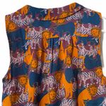 Modcloth ‎ Lions and Tigers sleeveless blouse XS Photo 7