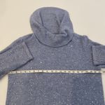 Chico's Chico’s Women’s Cowl Neck Sweater Blue w/ Silver Sequins EUC Sz 16 Acrylic Nylon Photo 6