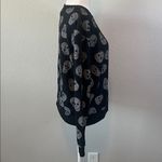 No Boundaries  Skull Print Crewneck Sweatshirt Black Juniors Medium Photo 1