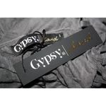 Gypsy 05 NWT Sand Gray Deep V Bamboo Side Strap Detail Maxi Dress S $187 Photo 10