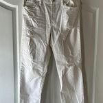J.Crew White Distressed Jeans Photo 0