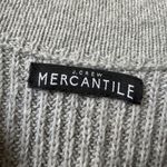 J.Crew Mercantile Sweater Dress Bow Neck‎ Long Sleeve Knit Gray M Size M Photo 2