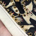 Christian Louboutin  Tissue Beauty Hand Nail Print Studded Slip On Sneaker Shoes Photo 7
