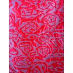 Anthropologie Silvian Heach Neon Hot Pink Abstract Print Zip Back Mini Skirt NWT Small Photo 3