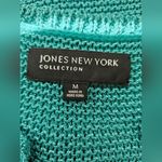Jones New York  Teal Cardigan Short Sleeve Sweater Vest Knit Size M Photo 4