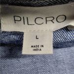 Anthropologie Pilcro Womens Denim Vest Sz Large Festival Western Coastal Cowgirl Photo 4