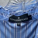 Pomander Place Shades of Blue Stripe Cara Dress Tiered S Preppy Nautical Photo 4