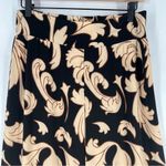 Midnight Velvet Black Tan Stretch Jersey Knit Wide Leg Pull Photo 1