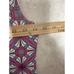 Title Nine Title Nine Womens XS Sleeveless One Shoulder Dress Pink Purple Geometric Photo 5