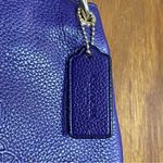 Coach Authentic  Charlie Carriage Woman’s Purple Leather Handbag Photo 1