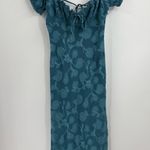 Urban Outfitters  Y2K coquette fairy boho Becca blue summer floral midi dress xs Photo 8