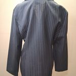 NWOT Periwinkle by Barlow Navy Pinstripe Blazer Black Size 14 Photo 7