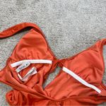 The Bikini Lab  Women’s Tie Front One-Piece Swimsuit Beach in Orange Size S Photo 9