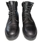 Vince Leather Ankle Combat Boots size 6 Black Photo 3