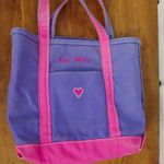 L.L.Bean  Boat & Tote "Knit Wits' Pink & Purple Cloth Tote Bag Photo 8