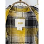 Maeve  by Anthropologie Embroidered Yellow Plaid Button Down Shirt - Size - M/L Photo 5