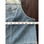 Chico's  Denim Boho Fringe Cowgirl Vest Womens L Button Down 3 Pocket Blue Jacket Photo 4