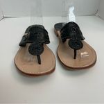 Jack Rogers Sandals Jacks Flat Hamptons Thong Western Boho Coastal Beach Black Photo 1