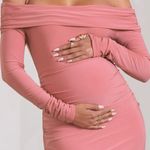 Kaylee Ruched maternity dress NWT Pink Size 8 Photo 1