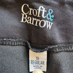 Croft & Barrow  Womens Capri Pants Size‎ 10 Regular Black Effortless Stretch Photo 2
