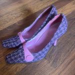 Bandolino  Purple & Pink Tweed Square Toe Pumps (5.5) Photo 1