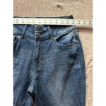 Daily Thread Women's High Rise Flare Leg Jeans Frayed Hem Size 4 Blue Photo 6