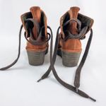 Anthropologie ’s Fly London Suede Yama Rust Orange Ankle Booties Womens 36 US 5.5 Photo 10