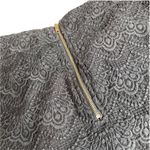 Foreign Exchange Lace Scallop Mini Skirt Zipper Eyelet Black Extra Small Gold Photo 2