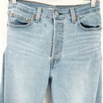 Levi's  Womens Distressed High Rise Ribcage Ankle Straight Leg Jeans‎ Size 29 Blue Photo 2