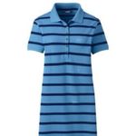 ✨Lands' End Women's Short Sleeve Polo Sz Small Blue Striped Dress✨ Photo 2
