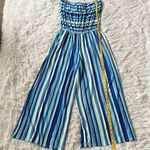 Tart  Women’s Vanessa Jumper/Jumpsuit painted blue stripes size Small Photo 6