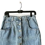 Arizona Vintage Denim Jean Button Front Midi Skirt. Size VTG sizing 9/10. Photo 2