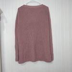 Guess XL Pink Long Sleeve Criss Cross Sweater Photo 3