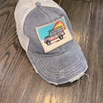 Judith March  Vintage Style Trucker Hat with Embroidered Patch Photo 1