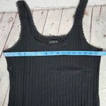 J.Crew Pointelle tank top Black XL BZ278 NWT Photo 5