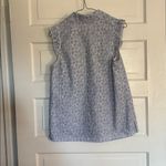 Lilly Pulitzer Blue and White Striped Eyelet Top Photo 3