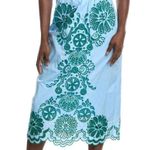 Farm Rio light Blue and Green Graphic Richelieu Midi Skirt & Top NWT Photo 3