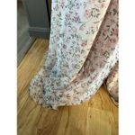 David's Bridal DB studio floral maxi bridesmaids dress sz 2 off the shoulder sleeves light &com Photo 3