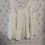 GIOVANNI BEDIN Godet Flared Cotton Mini Dress In White Size 6 Photo 4