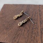 Vintage Stud Earrings Stylish & Elegant Gold Tone Dangle Photo 1