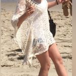 XCVI Crochet Lace Cover Up Tunic Top Small Ivory Cream White  Photo 2
