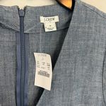 J.Crew Chambray Denim V Neck Ruffle Tie Sleeve Dress Size 10 NWT Photo 3